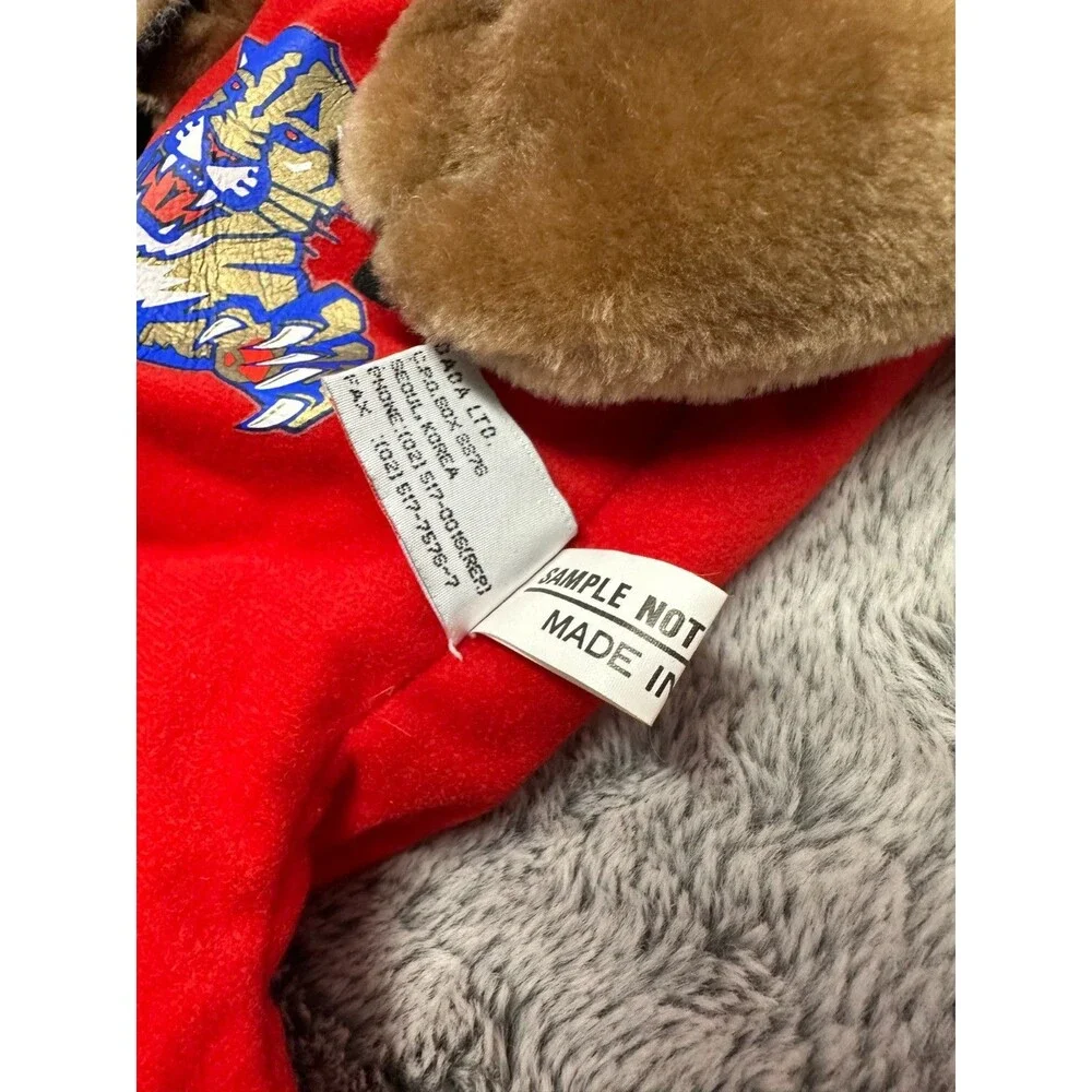 SAMPLE! Vintage 1997 Florida‎ Panthers Stanley Christmas Stocking Plush DADA NFL